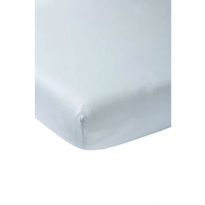 Obrázek Meyco Dětské napínací prostěradlo dětská postýlka Uni Light Blue 60 x 120 cm jednotlivé balení