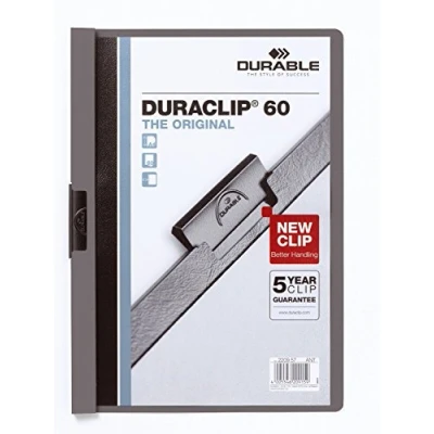 Obrázek Durable Upínací desky Duraclip Original 60 (na 1 listů A4), 25 kusů, antracitová/šedá, 220957