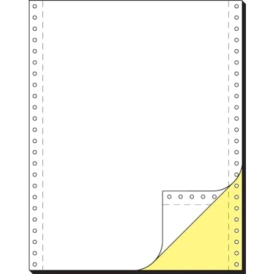 Obrázek SIGEL 33242 nekonečný papír 12 palců x 240 mm (A4 vysoký), 60/57 g, 1000 sad LP, kopie žlutá+AHL, SD, 2dílný, do tiskárny