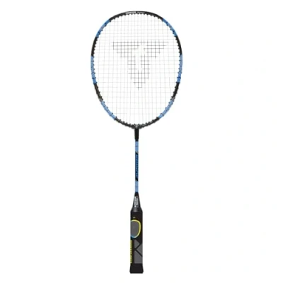 Obrázek Talbot Torro Učení badmintonové rakety ELI Junior, zkrácená délka 58 cm, učná rukojeť, kapková hlava, ideální pro školní sport a trénink, černo žluto modrá, 419613