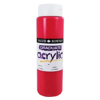 Obrázek Daler Rowney Graduate akrylová barva, 500 ml, láhev, primární žlutá