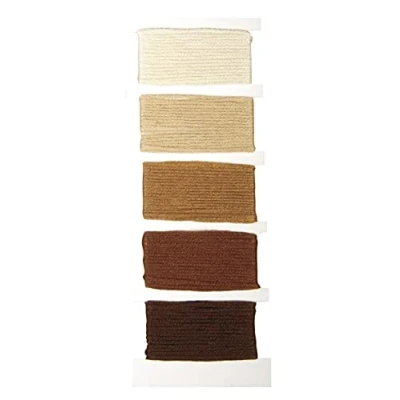 Obrázek Rayher 53564536 bavlněný příze Stitch &amp; knot, 5 barev po 10 m v SB sáček, Haselnuss