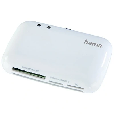 Obrázek Hama USB Lesegerät für Smart Card und Speicherkarten (54835), Weiß