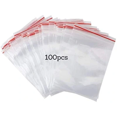 Obrázek Pakico 100 Plastikbeutel 10 x 20 cm Wiederverschließbare Durchsichtige Dick und Haltbar Verschlussbeutel Kekstüten Schmuckverpackungen Lebensmittelbeutel Kleine Ziplock Beutel