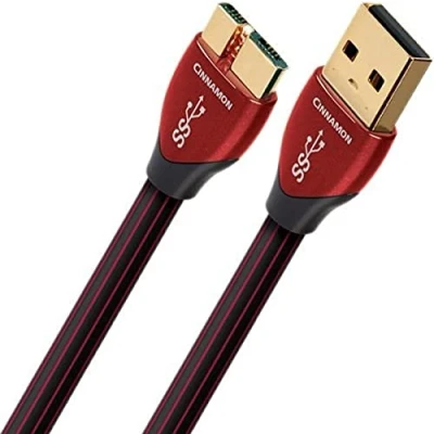 Obrázek AudioQuest 0,75 m Cinnamon Micro USB 3. 0 kabel A B černý (0,75 m, A, B, (3. 1 Gen 1), konektor/konektor,