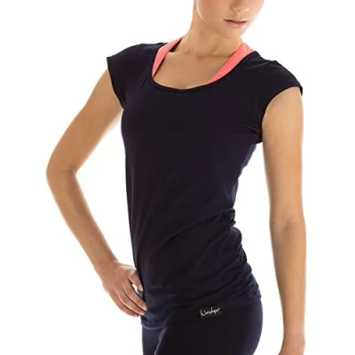 Obrázek WINSHAPE Dámské tričko s krátkým rukávem Fitness Volný čas Yoga Pilates Wtr4
