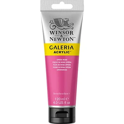 Obrázek Winsor &amp; Newton 2131448 Galeria akrylová barva, vysoká pigmentace, stálá na světle, konzistence, 120 ml tuba operní růžová