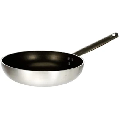 Obrázek Pentole Agnelli Platinum hloubka na vaření z hliníku, tloušťka 5 mm, s rukojetí ušlechtilé oceli, Stříbrná, stříbrná/černá, 24 cm