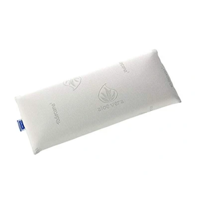 Obrázek Todocama Viskoelastický polštář, 67 cm jádro kompaktní, dvojitý potah se zipem, tkanina aloe vera, termoregulace, přizpůsobitelný krku.