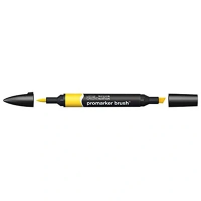 Obrázek Winsor &amp; Newton 0204224 BrushMarker (pro výkresy, kaligrafii, design a rozvržení, kreslení bez šmouh s klínem špičkou štětce) slunečná květina