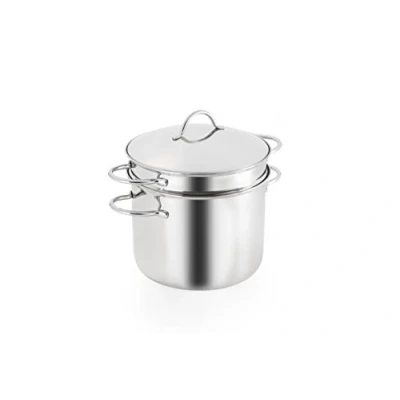 Obrázek Barazzoni Pastamania bez podlahy Spaghettiere s koš, Made in Italy, nerezová ocel 18/10, 6 litrů