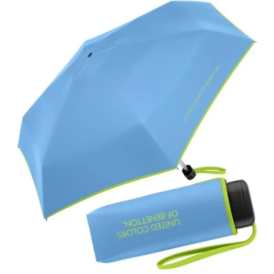 Obrázek Benetton kapesní deštník Ultra Mini Flat solid, All Aboard, vibrant, moderní