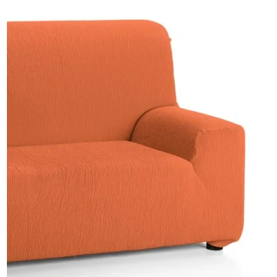 Obrázek Martina Home Emilia Elastischer Sofabezug für 2 Sitzer, Orange, Breite 120 bis 170 cm