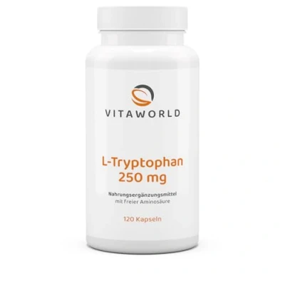 Obrázek vitaworld L tryptofan 250 mg, veganský, 120 kapslí
