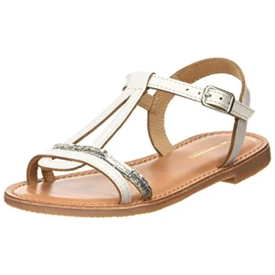 Obrázek Les Tropéziennes par M. Belarbi Jungen Mädchen Bada Slingback Sandalen, Weiß (Blanc/Argent 85), 28 EU