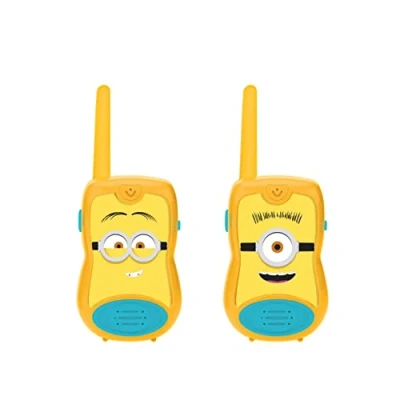 Obrázek Lexibook TW12DES Despicable Me/Mimoni vysílačky, pro děti, klip na opasek, baterie, žlutá/modrá