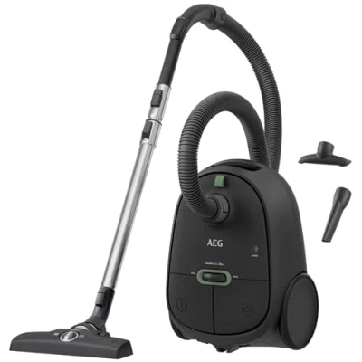 Obrázek AEG CLEAN 6000 AB61C1OKO vysavač / vysoký sací výkon přídavné trysky XL kolečka teleskopická trubka z ušlechtilé oceli 65% recyklovaný materiál 12m kabel 750 W příslušenství šedý
