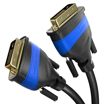 Obrázek KabelDirekt Dual Link DVI, 24 + 1 Kabel 3m (DVI D, Full HD 1080p 3D) TOP Series