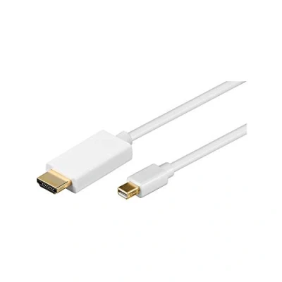 Obrázek Goobay 52861 Mini DisplayPort/HDMI kabel adaptéru 1. 2, pozlacený, DisplayPort konektor &gt; HDMI (typ A), 2m