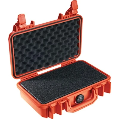 Obrázek PELI Protector 1170 ochranný kufr pro bezpečnou přepravu vybavení fotoaparátu, vodotěsnost IP67, objem 3 l, S pěnovou vložkou (přizpůsobitelná), oranžový, Oranžová, pěnou