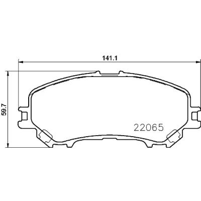 Obrázek Sada brzdových destiček, kotoučová brzda BREMBO P 56 100