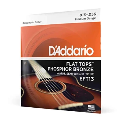 Obrázek D&#039;Addario struny na kytaru westernová kytara akustickou akustické kytary EFT13 fosfor Bronzová sada strun pro 0,04 cm 0,14 (016 056 palců)