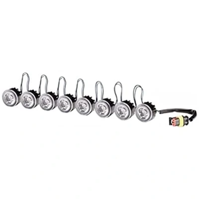 Obrázek HELLA LED sada denních světel LEDayFlex 24/12V kulatá vestavba barva světelného panelu: čirá kabel: 120 mm přední část vozidla 2PT 177 696 771
