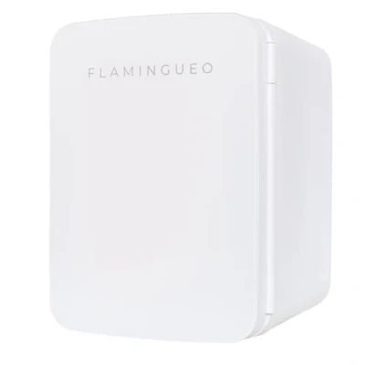 Obrázek Flamingueo mini chladnička lednička malá 10 l, 12 V/220 V, Fridge, Skincare, funkce chlazení a topení, malé chladničky, Small Fridge