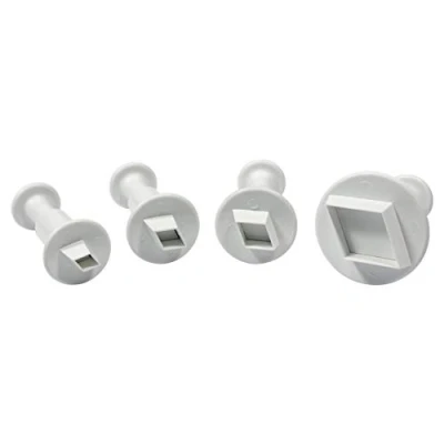 Obrázek PME Ausstecher mit Auswerfer Diamond 4tlg, Weiß