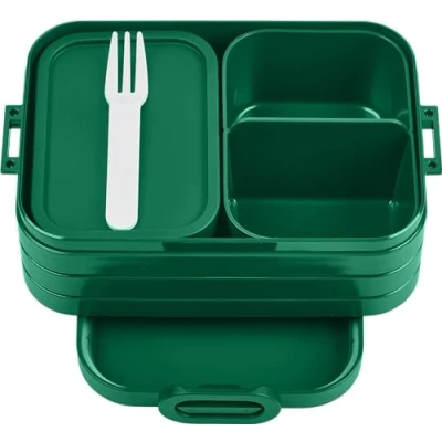Obrázek Mepal Svačinová dóza Midi krabička na svačinu s Bento Box 2 sendviče nebo 4 plátky chleba malé svačiny a zbytky pro dospělé jídlo