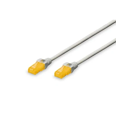Obrázek DIGITUS LAN kabel Cat 6A 0,5m RJ45 síťový U/UTP nestíněný kompatibilní s 6 &amp; 7 šedý