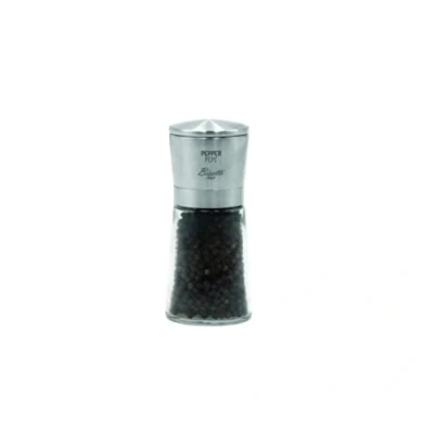 Obrázek Bisetti Pfeffermühle, Edelstahl, silberfarben/transparent