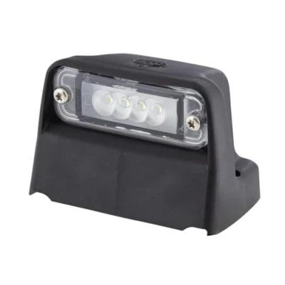 Obrázek HELLA 2KA 010 278 021 osvětlení SPZ registrační značky přívěs LED 24V šroubované/montáž ADR/GGVS Barva světelného kotouče: čiré zástrčky: plochá zástrčka vnější/boční
