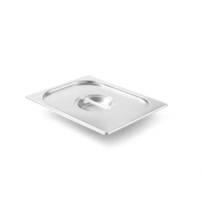 Obrázek HENDI Víko gastronormy, pro nádoby na odolné vůči teplotám od 40 do 300 C, chladicí a mrazicí lednice Marie, stohovatelné, GN 1/2, 265 x 325 mm, ušlechtilá ocel