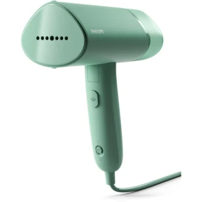Obrázek Philips 3000 Serie Tragbarer Dampfglätter 1000 W, Kompakt und Faltbar, 100ml Wassertank konstante Dampfleistung 20 g/min, Kein Bügelbrett erforderlich, Grün (STH3010/70)