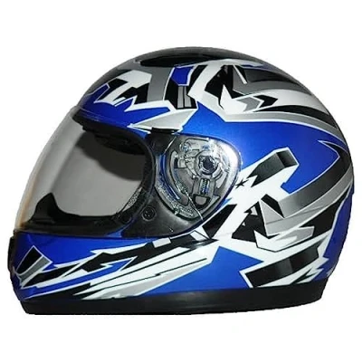 Obrázek protectWEAR Dětská motocyklová helma modrá SA03