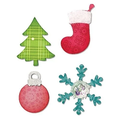Obrázek Sizzix &quot;Christmas Tree/Ornament/Snow Flake and Stocking&quot; Bigz Stanze