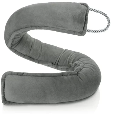 Obrázek COM FOUR® zarážka proti průvanu, extra těžký Windstopper MTI kabel, efektivní dobré utěsnění průvanu a ztrátě tepla, předložka dveří (tmavě šedá)