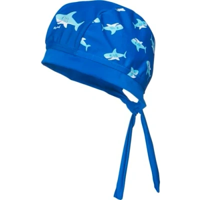 Obrázek Playshoes Unisex Děti UV ochrana šátek na hlavu koupací čepice pokrývka hlavy, Žralok