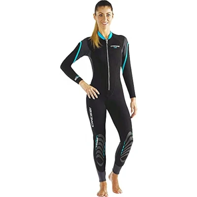 Obrázek Cressi Dámský neoprenový oblek Lei All in one Wetsuit pro ženy z neoprenu 2,5 mm, černá/šedá/akvamarín, M