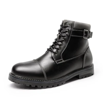 Obrázek Bruno Marc Herren Motorrad Stiefel Chukka Stiefeletten Biker Freizeitschuhe Boots,Size 44.5,Schwarz,ENGLE 05