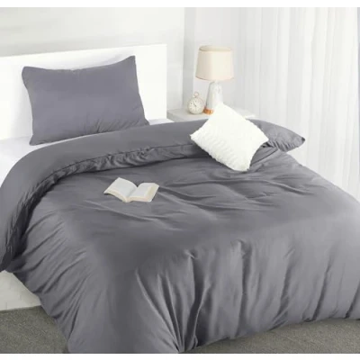 Obrázek Utopia Bedding Ložní prádlo 135 x 200 povlečení z mikrovlákna cm + 1 povlak na polštář 50 75 šedé