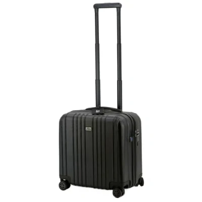 Obrázek JSA 45554 kufr na kolečkách ABS, cestovní vozík 2 v 1, z ABS plastu, s dvojitými 360 kolečky, lehký chod, černá matná, Trolley 1