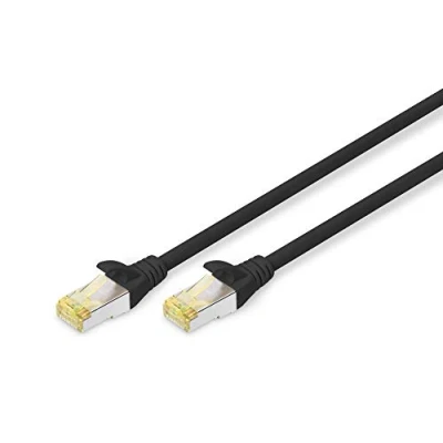 Obrázek DIGITUS LAN kabel Cat 6A 7 m RJ45 síťový nádobí S/FTP kompatibilní s 6 &amp; černý
