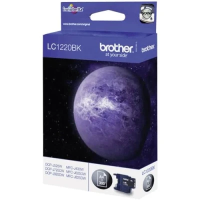 Obrázek Brother LC1220BK černá originální inkoustová náplň Pack of 1
