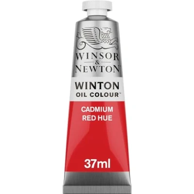 Obrázek Winsor &amp; Newton 1414095 Winton, jemná kvalitní olejová barva 37 ml tuba s rovnoměrnou konzistencí, odolná vůči světlu, vysoká krycí schopnost, bohatá na barevné pigmenty kadmium červený odstín