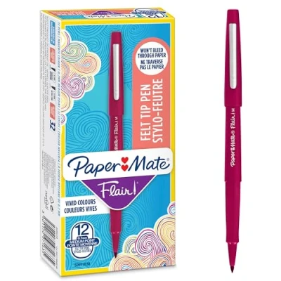 Obrázek PAPER MATE Flair fixy střední hrot (0,7 mm) zelené 12 kusů