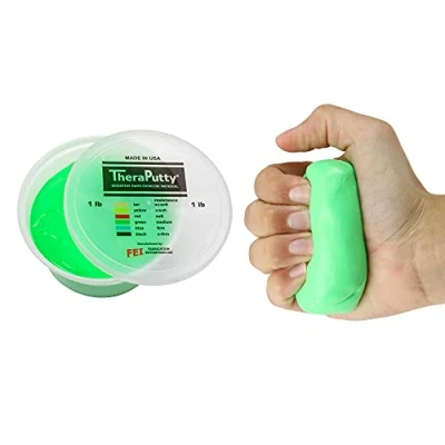 Obrázek CanDo TheraPutty terapeutická modelovací hmota 450 g zelená (medium)