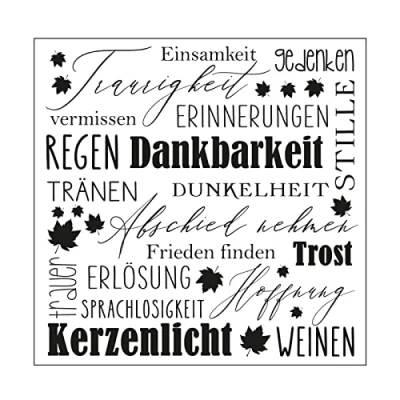 Obrázek Vaessen Creative Vytlačovací šablona Folder, útěcha, k přidání struktur, vzorů a pozadí na kartičkách nebo stránkách scrapbooku, 15 x cm