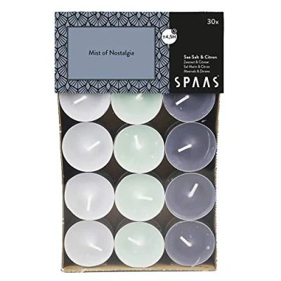 Obrázek SPAAS 30 Duft Teelichter Farben sortiert, ± 4,5 Stunden Mist of Nostalgia